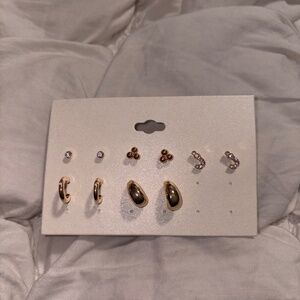 ✨ Free People Monogram Initial "J" Gold Earring Wardrobe Set ✨